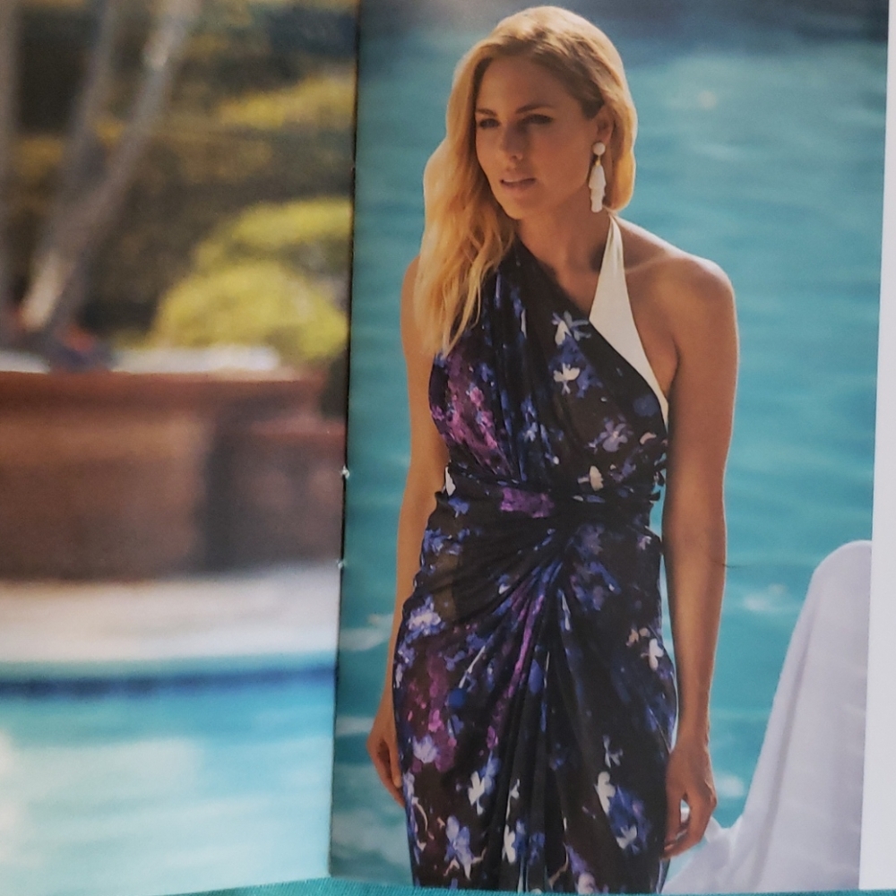2/$15 Peter Som Dream Floral Print Sarong